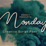 Mondays Script Font Poster 1