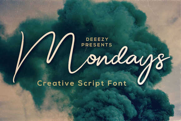 Mondays Script Font Poster 1