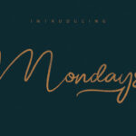 Mondays Script Font Poster 5