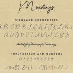 Mondays Script Font Poster 6