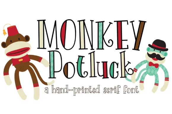 Monkey Potluck Font Monkey Potluck Font Poster 1