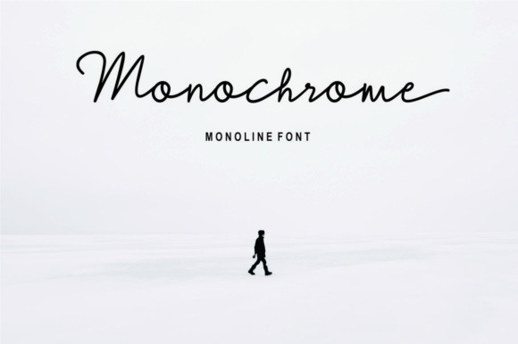 Monochrome Font Poster 1