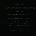 Monochrome Font Poster 7
