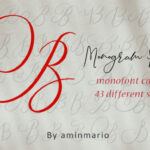 Monogram B | Monofont Caps B Font Poster 1