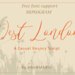 Monogram B | Monofont Caps B Font Poster 7