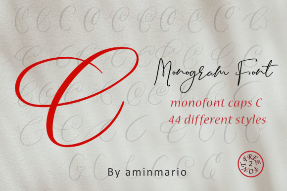 Monogram C | Monofont Caps C Font Poster 1