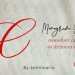 Monogram C | Monofont Caps C Font Poster 5