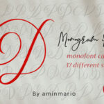 Monogram D | Monofont Caps D Font Poster 5