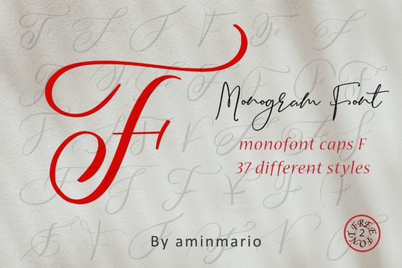 Monogram F | Monofont Caps F Font Poster 1