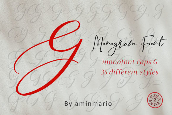 Monogram G | Monofont Caps G Font Poster 1