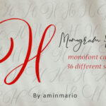 Monogram H | Monofont Caps H Font Poster 1