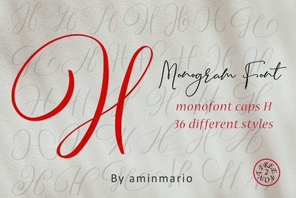 Monogram H | Monofont Caps H Font
