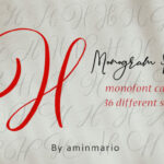 Monogram H | Monofont Caps H Font Poster 5