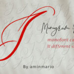 Monogram J | Monofont Caps J Font Poster 1