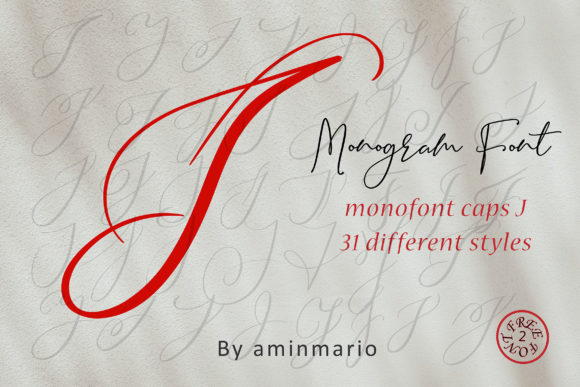 Monogram J | Monofont Caps J Font