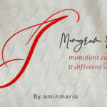 Monogram J | Monofont Caps J Font Poster 5