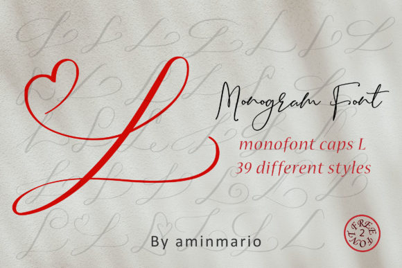 Monogram L | Monofont Caps L Font Poster 1