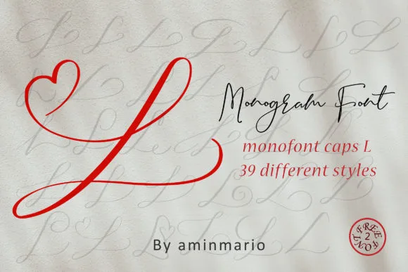 Monogram L | Monofont Caps L Font Monogram L | Monofont Caps L Font Poster 1