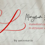 Monogram L | Monofont Caps L Font Poster 5