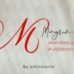 Monogram M | Monofont Caps M Font Poster 1