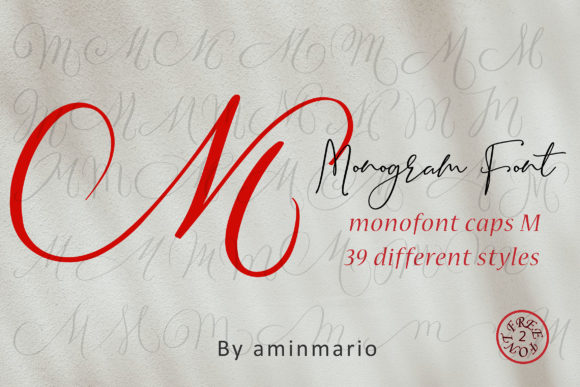 Monogram M | Monofont Caps M Font Poster 1