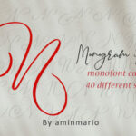 Monogram N | Monofont Caps N Font Poster 1