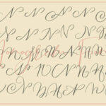 Monogram N | Monofont Caps N Font Poster 4