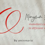 Monogram O | Monofont Caps O Font Poster 1