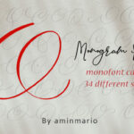 Monogram O | Monofont Caps O Font Poster 5