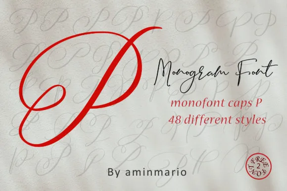 Monogram P | Monofont Caps P Font Monogram P | Monofont Caps P Font Poster 1