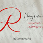 Monogram R | Monofont Caps R Font Poster 1
