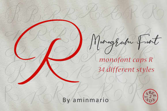 Monogram R | Monofont Caps R Font