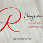 Monogram R | Monofont Caps R Font Poster 5