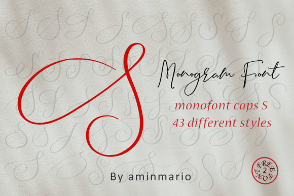 Monogram S | Monofont Caps S Font Poster 1