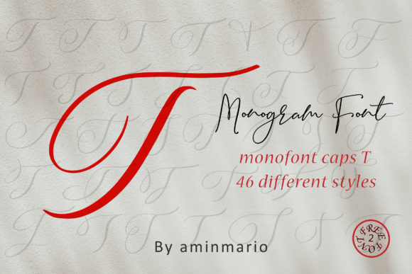 Monogram T | Monofont Caps T Font Poster 1