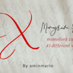 Monogram X | Monofont Caps X Font Poster 1