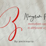 Monogram Z | Monofont Caps Z Font Poster 5
