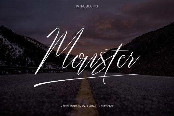 Monster Script Font Poster 1