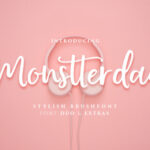 Monstterday Script Font Poster 1