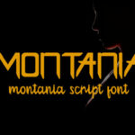 Montania Font Poster 1