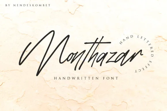 Monthazar Font Monthazar Font Poster 1