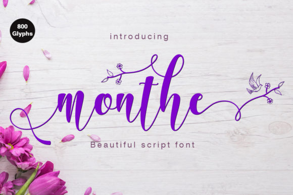 Monthe Font Poster 1