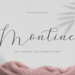 Montine Script Font Poster 1