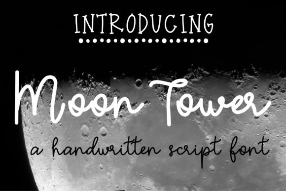 Moon Tower Font Poster 1