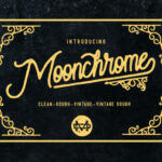 Moonchrome Font Poster 1