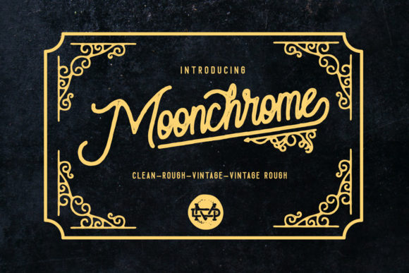Moonchrome Font Poster 1