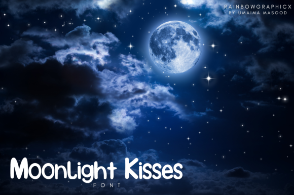 Moonlight Kisses Font Poster 1