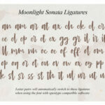 Moonlight Sonata Font Poster 4