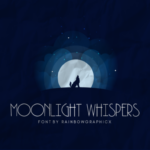 Moonlight Whispers Font Poster 1