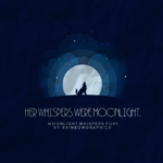 Moonlight Whispers Font Poster 3